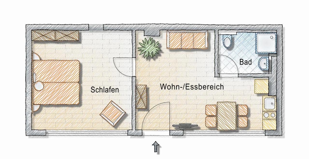 Modernes 2-Zi-Apartment in Top Innenstadt-Lage Neurenberg Buitenkant foto